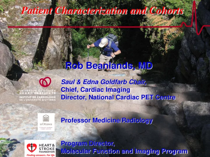 patient characterization and cohorts