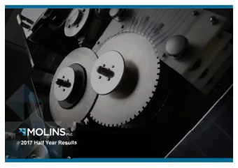 2017 Half Year Results  Agenda  1. What we do  2. Sale of I&amp;TM  post 30 June 2017  3. 2017