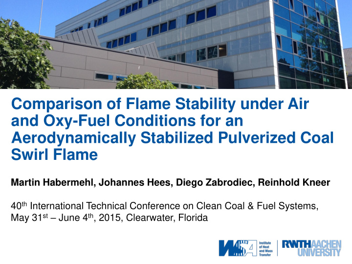 comparison of flame stability under air