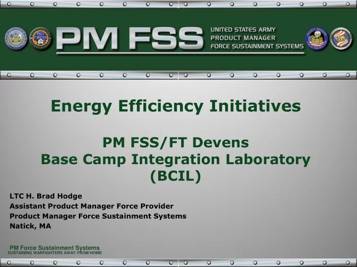 energy efficiency initiatives