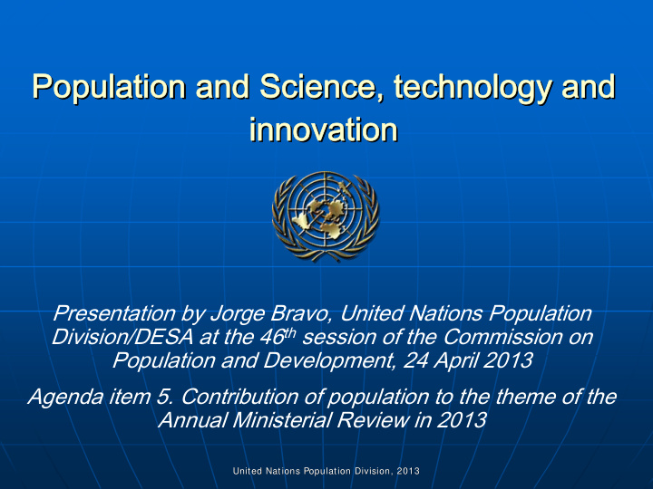 population and science technology technology and