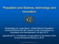 population and science technology technology and