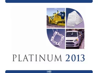 e  www.platinum.matthey.com  DISCLAIMER  Johnson Matthey PLC endeavours to ensure the accuracy of