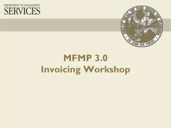 Invoicing Workshop  Agenda  System Basics  Creating an Invoice  PO-based