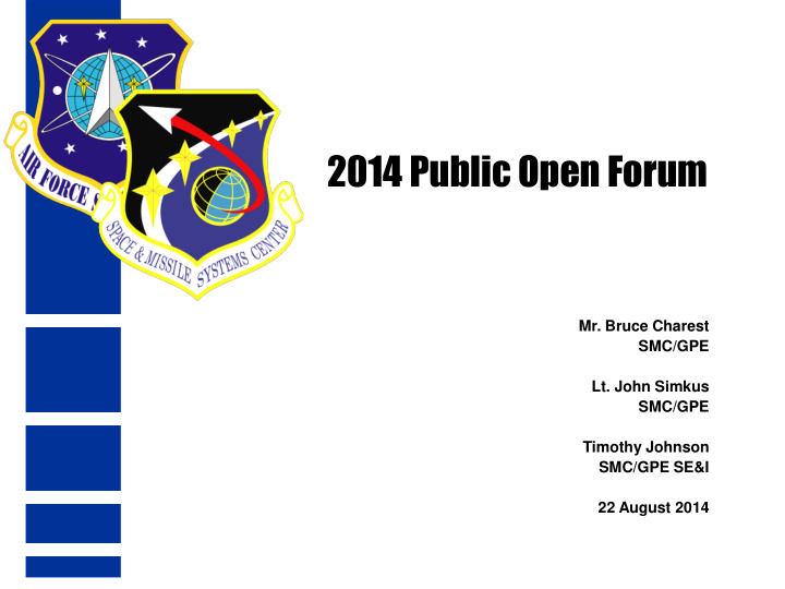 2014 public open forum