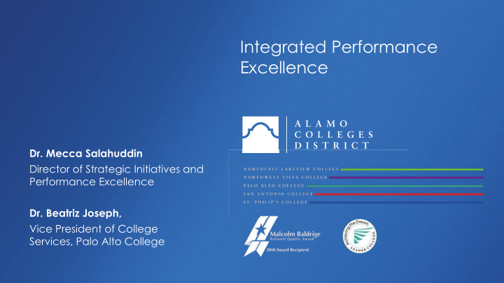 integrated performance excellence