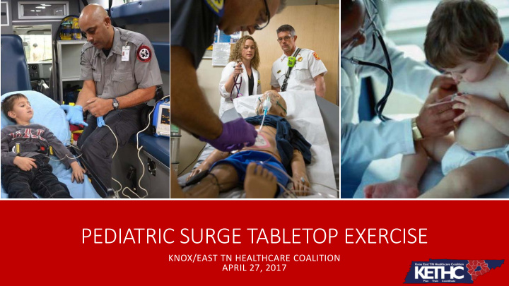 pediatric surge tabletop exercise