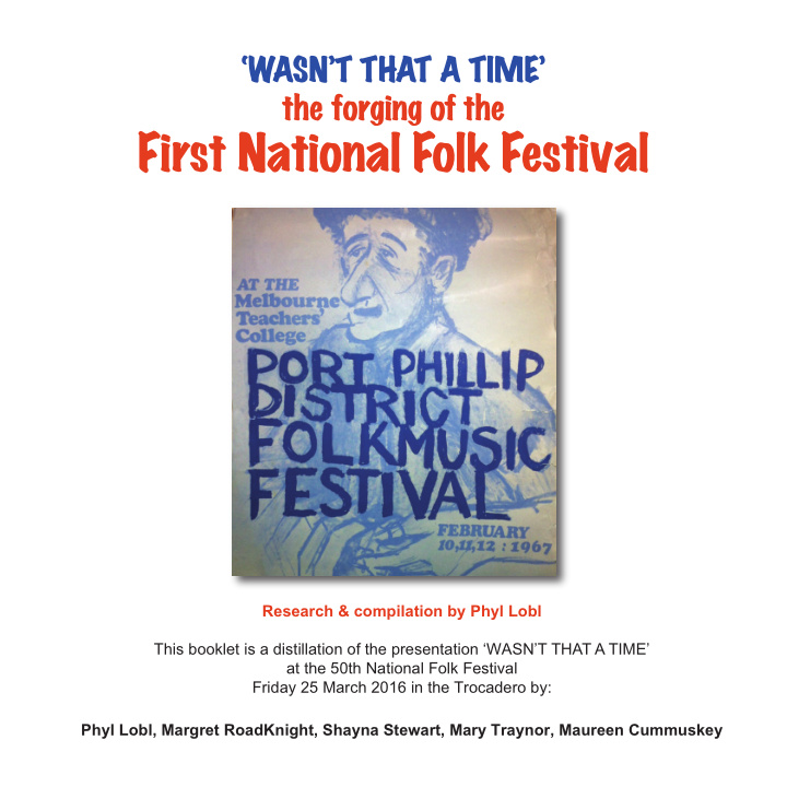 first national folk festival