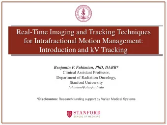 Real-Time Imaging and Tracking Techniques  for Intrafractional Motion Management:  Introduction and