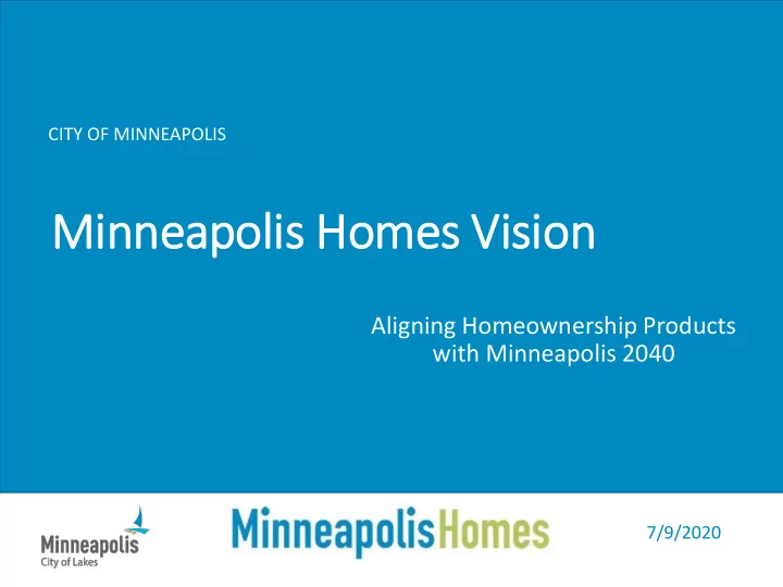 minnea eapol olis ho homes es vision on