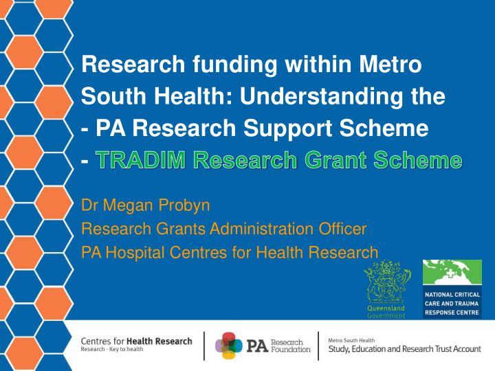 research funding within metro south health understanding