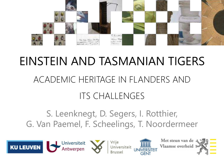 einstein and tasmanian tigers