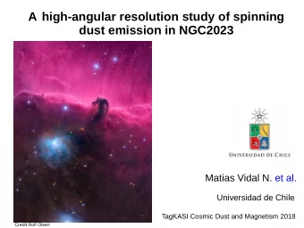 A high-angular resolution study of spinning  dust emission in NGC2023  Matias Vidal N. et al.