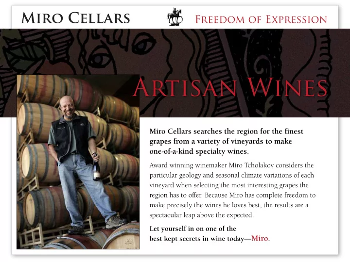 artisan wines