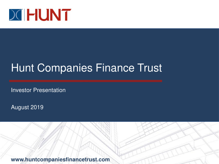 hunt companies finance trust