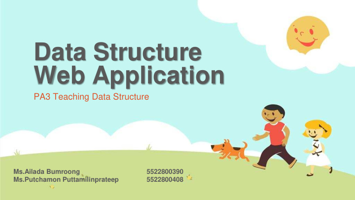 data structure web application