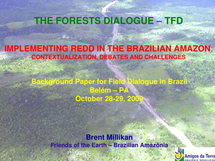 the forests dialogue tfd