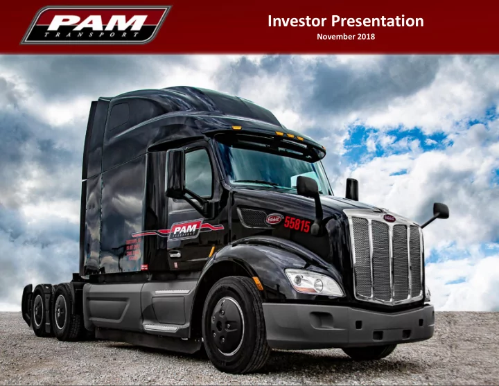 investor presentation