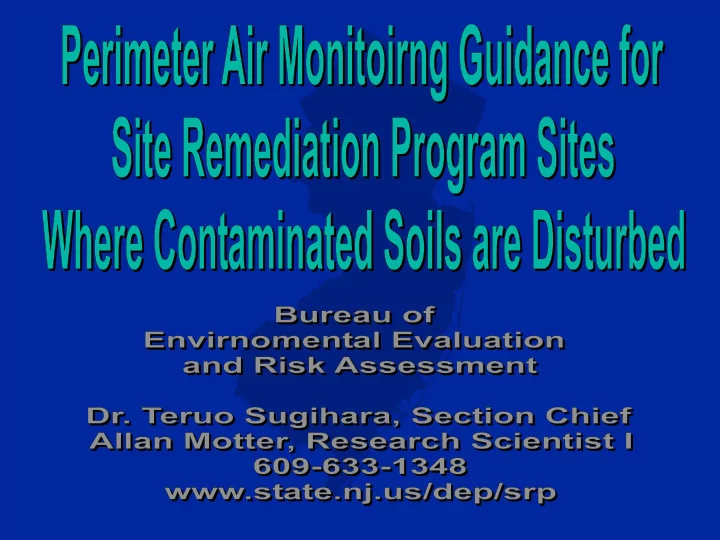 need for perimeter air monitoring pam