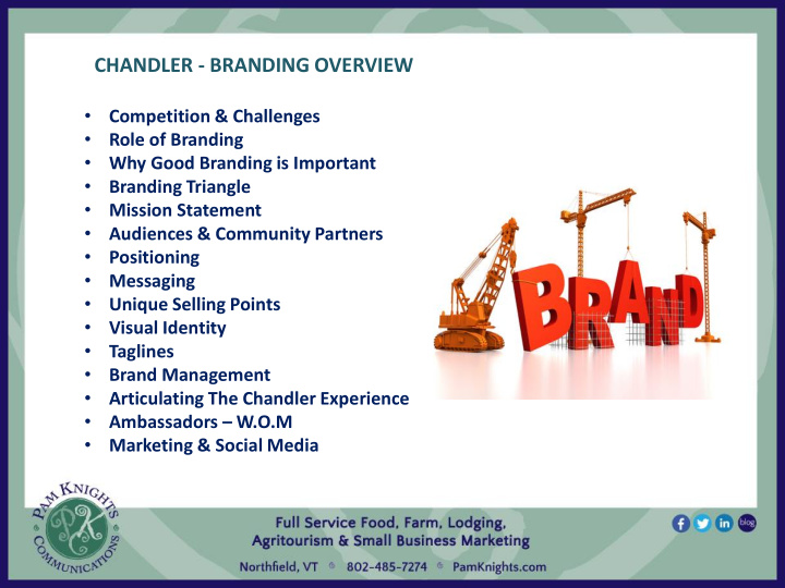 chandler branding overview