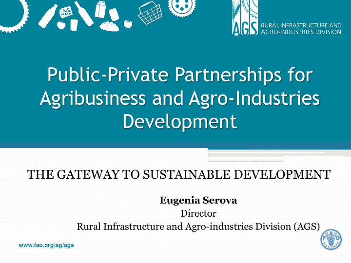 public private partnerships for agribusiness and agro