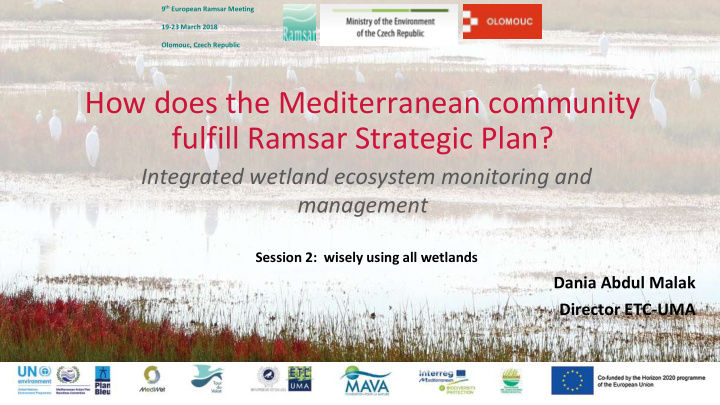 how does the mediterranean community fulfill ramsar