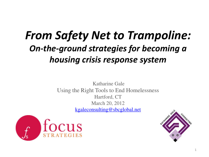 from safety net to trampoline
