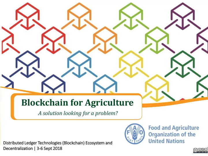 blockchain for agriculture
