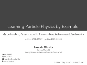 Learning Particle Physics by Example:  Accelerating Science with Generative Adversarial Networks