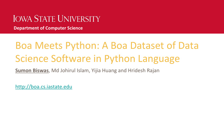 boa meets python a boa dataset of data science software