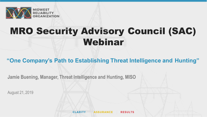 mro security advisory council sac webinar