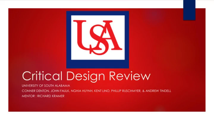 critical design review