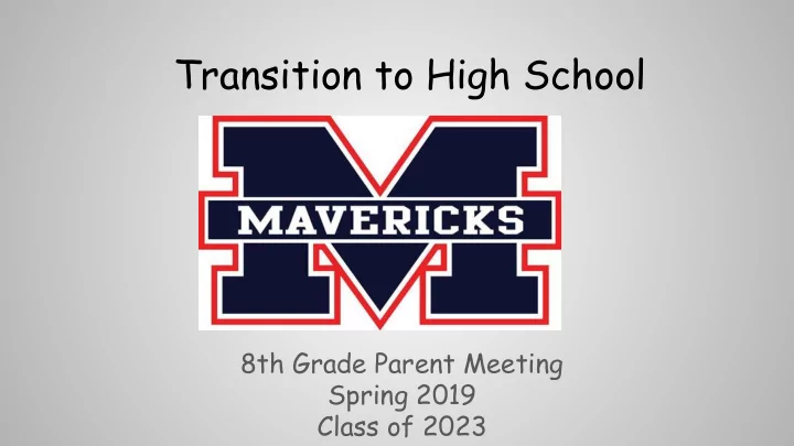 transition to high school