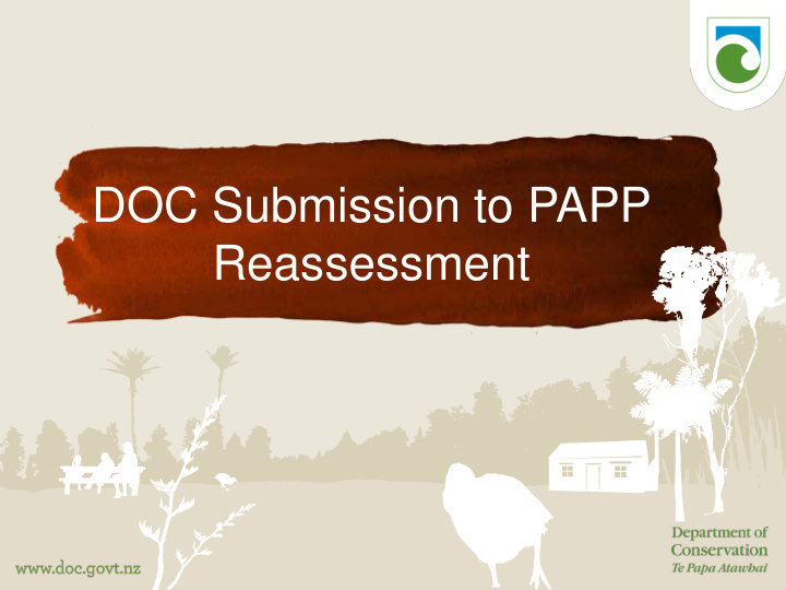 doc submission to papp reassessment legal context