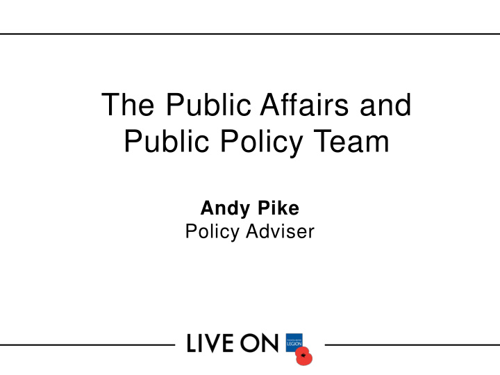 the public affairs and