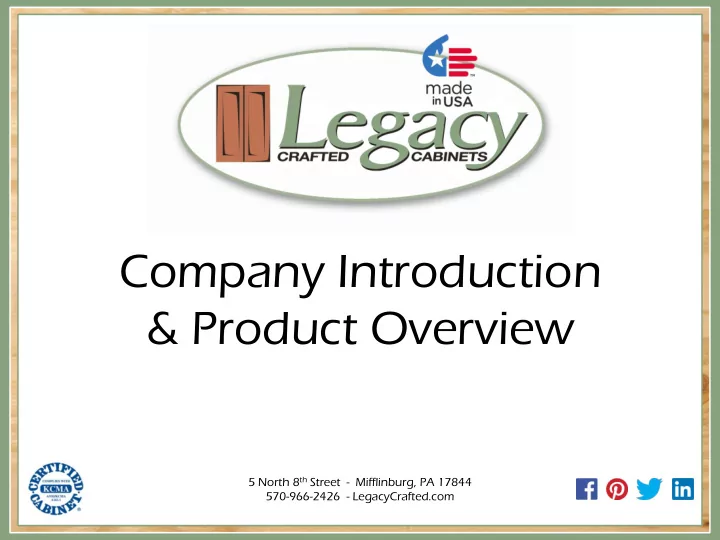 company introduction