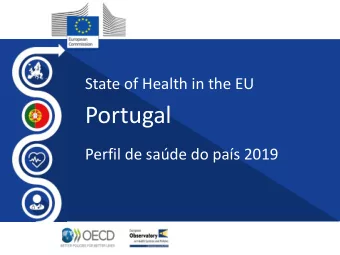 Portugal  Perfil de sade do pas 2019  Perfil de sade  A sade em Portugal  A esperana de