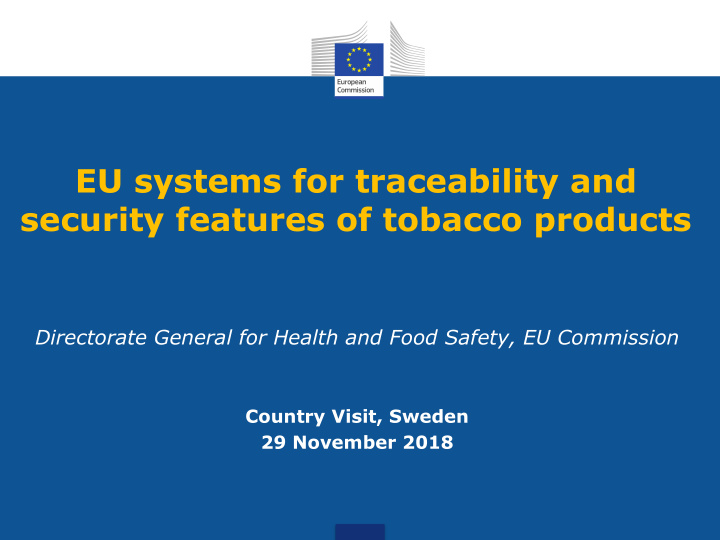 eu systems for traceability and
