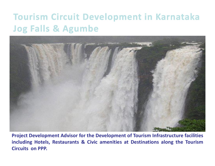 tourism circuit development in karnataka tourism circuit