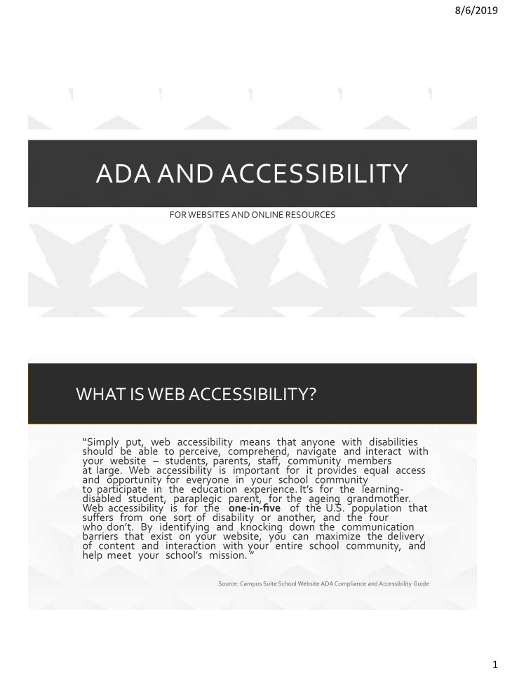 ada and accessibility