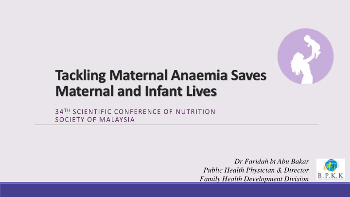 maternal and infant lives