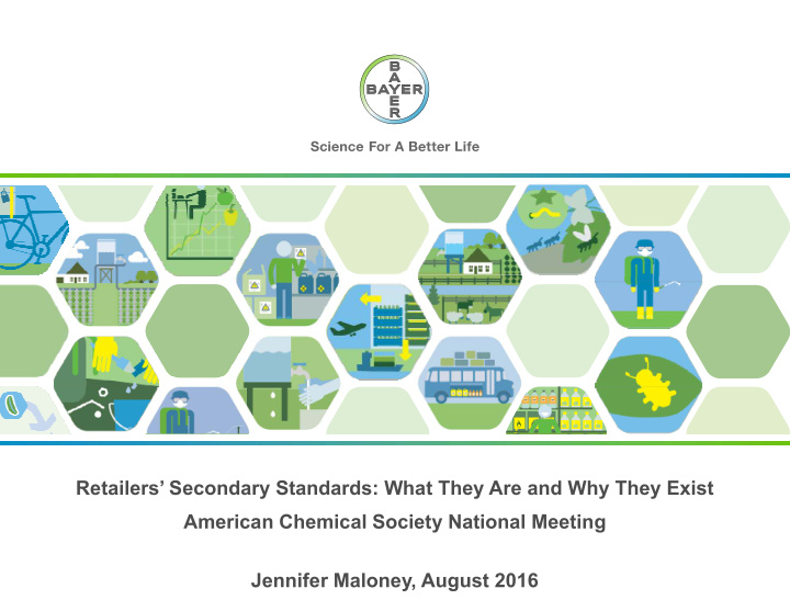 retailers secondary standards what they are and why they