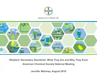 Retailers Secondary Standards: What They Are and Why They Exist  American Chemical Society