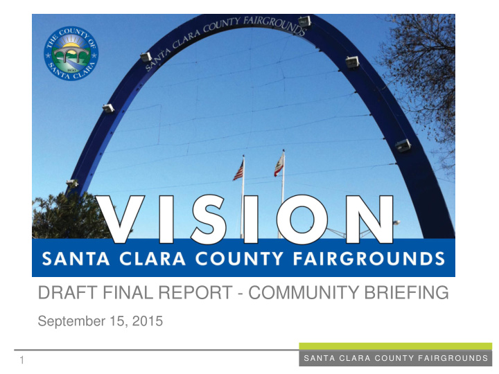 draft final report community briefing