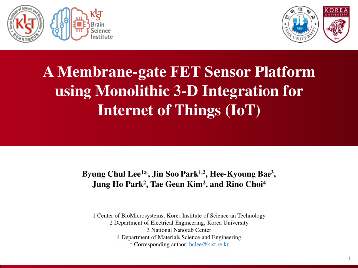 a membrane gate fet sensor platform using monolithic 3 d