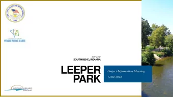 LEEPER  Project Information Meeting  PARK  12.04.2018  MEETING  Project Information  Meeting