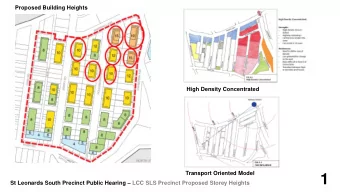 1 St Leonards South Precinct Public Hearing  LCC SLS Precinct Proposed Storey Heights  19  15