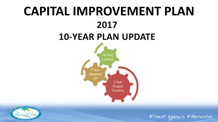 capital improvement plan transportation projects