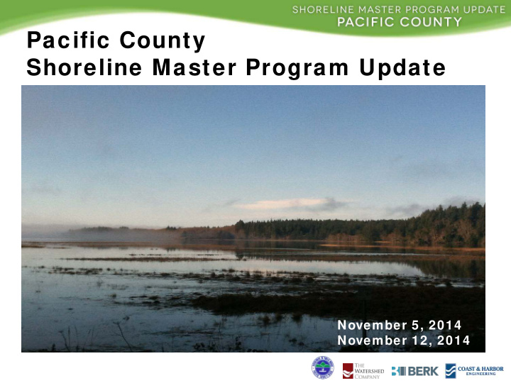 pacific county shoreline master program update