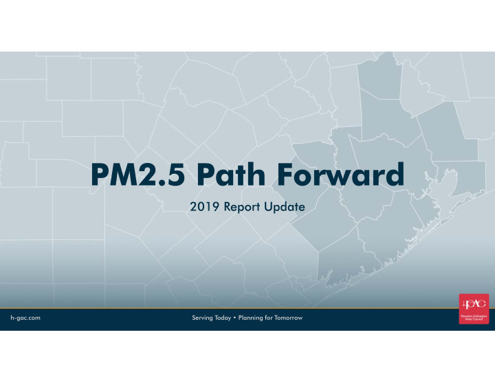 pm2 5 path forward